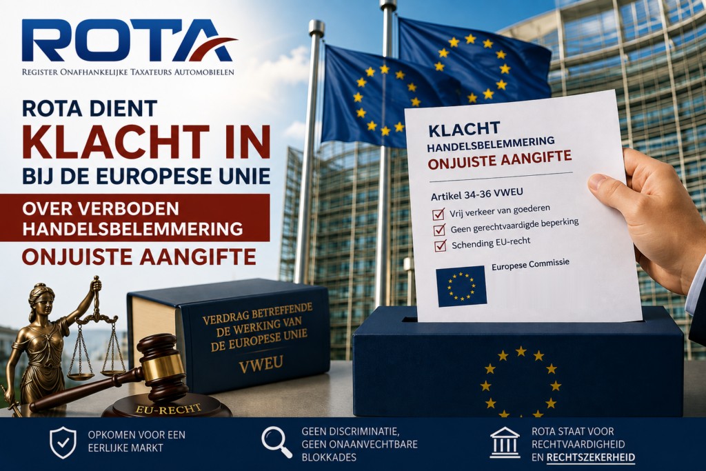 Stichting ROTA dient bij de Europese Commissie een klacht in tegen Nederland over de onjuiste-aangifte-blokkade van de Belastingdienst als verboden handelsbelemmering